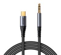 Câble audio stéréo pour téléphone AUX mini jack 3,5 mm - USB-C 1,2 m noir