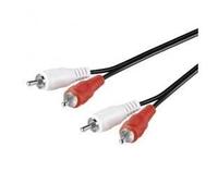 Câble audio stéréo RCA - Connecteur RCA - 2 mètres - Connecteur plaqué or