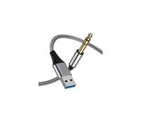 Câble audio stéréo USB vers prise jack 6,35 mm TRS, 2 m