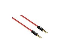 Hama Câble audio Super Soft – jack 3,5 mm mâle-mâle – 0,5 m – Rouge