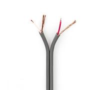 Câble Audio Symétrique 2x 0,16 mm² 100 m Bobine Gris