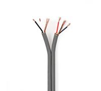 Câble Audio Symétrique 2x (2x 0,16 mm²) 100 m Bobine Gris