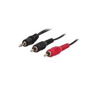 Câble audio - TNB - Jack stéréo 3.5mm vers 2 RCA - 1 2m - Noir - Relier lecteur CD/MP3
