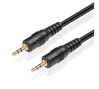 Câble audio TNP 2,5 mm - embout mâle 2,5 mm vers mâle 2,55 mm compact casque audio écouteurs jack plaqué or connecteur câble cordon prise 3 m doré
