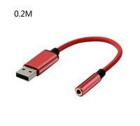 Câble Audio USB à 0.2mm 2 en 1, 3.5m/1m, adaptateur de casque d'ordinateur AUX, convertisseur pour écouteurs App-le be-ats