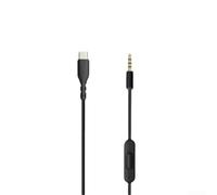 Câble audio USB-C, 1,5 m, plaqué or, pour casque Beats Solo 2.0/3.0 avec remplacement du son (noir)