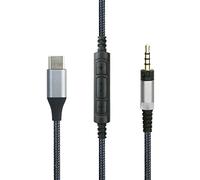 Câble audio USB-C compatible avec les casques Sennheiser Momentum, Momentum 2.0, Momentum 3, HD1, compatible avec iPhone 17/17 Plus/17 Pro/16/16 Pro/16 Plus/15/15 Plus/15 Pro, compatible avec iPad 10