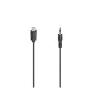 Hama Câble audio 00200729 USB-C (fiche) vers jack mâle 3,5 mm stéréo 0,75 m Noir