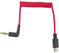 Câble Audio USB C vers 3,5 mm Adaptateur de Microphone Câble à Ressort de Microphone Compatible avec Rode Wireless GO 2/ME/Pro Lark M1/M2/Max/150/M1/Max Duo