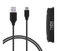 Câble audio USB Geekria compatible avec enceinte JBL CHARGE 6, transmission audio et charge, câble de remplacement USB-C, pour ordinateurs, portables, PC, tressage nylon robuste, 4ft/120cm