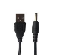 Câble Audio USB vers Jack 3, 5mm 5v DC Noir, Lot 3 Pièces | Transfert Audio et Alimentation, pour Petits Appareils et Prise Cylindrique 3, 5mm
