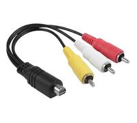 Câble Audio Vidéo 10 Broches vers 3 RCA Remplacement pour Caméscope Sony Handycam Compatible VMC-15FS DCR-SR90 DPP-EX50 HDR-CX7 HDR-FX7 DCR-DVD301 DVD305 DVD308