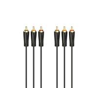 Hama 00205151 câble audio 3 m 3 x RCA Noir