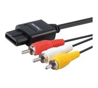 INSTEN Câble Cordon Audio Vidéo AV 1,8 m Composite Pour TV Console Super Nintendo SNES / Nintendo 64 N64 / GameCube NGC Rose G