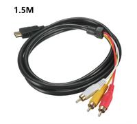 Câble Audio-vidéo AV mâle vers 3 RCA, 5 pieds, adaptateur, convertisseur, connecteur, composant de câble, pour HDTV, nouveau