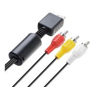Câble Audio Vidéo Pour Playstation Ps1 Ps2 Ps3 - Connecteur Composite Rca 6 Pieds