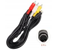 Câble Audio/Vidéo Rca Pour Console Sega Genesis 2 Et Mega Drive 2 (180 Cm)