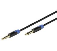 Câble audio Vivanco 41903 [1x Jack mâle 3.5 mm - 1x Jack mâle 3.5 mm] 0.60 m noir contacts dorés