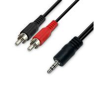 Câble audio - Waytex - 21870 - 1 jack 3 5mm - 2 RCA mâles - Longueur 1 50m