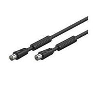 Goobay 50729 Câble de Connexion Antennes (80 dB), Ferrite, Double Blindage, 2.5m Longueur