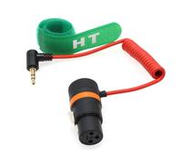 Câble Audio Xlr 3 Broches Vers Mini Jack 3,5 Mm Pour Microphone Boya Rode Vers Red Komodo 6K Dsmc2, Appareil Photo, Téléphone, Ordinateur, Pc, Connecteur À Angle Droit, Rouge, 50 C[HDM5231643]