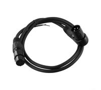 Câble Audio XLR 3 Pin Coque Alliage de Zinc 1m | Connecteur mâle coudé, angle ajustable à 7 positions, idéal espaces réduits, transmission stable(1M)