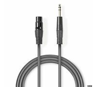 Câble audio XLR équilibré femelle à 3 broches XLR - mâle 6,35 mm