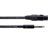 Cable Audio XLR Femelle / Jack Stereo - 6 M Câbles XLR et jack symétrique