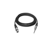 - Câble audio - XLR3 mâle pour jack stéréo mâle - 1 m - noir