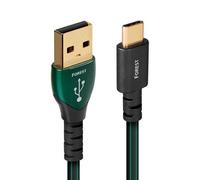 AudioQuest Câble USB Forest – USB-A vers USB-C – 1,5 m Vert et Noir