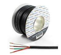 Câble automobile 4 fils 12 V 24 V à paroi mince multibrin rouge, marron, blanc, vert (1 mm², 16,5 A, bobine de 5 mètres)