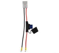 Câble automobile double cœur 8 AWG 50 A 30 cm pour connecteurs, joints en caoutchouc étanches, plaqué argent pour bornes à anneau, 1000 V DC, gaine en PVC rouge noir