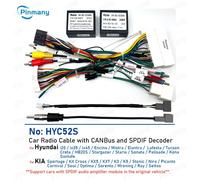 Câble autoradio HYC52, faisceau de câbles adaptateur avec décodeur CAN Bus pour Hyundai I20 Ix35 Ix45 Mistra Elantra Lafesta Tucson Santafe