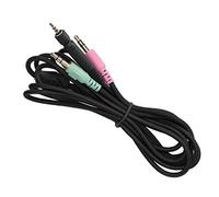 Câble AUX 3,5 Mm, 6,6 Pieds / 2 M - Câble Casque Câble Audio Câble Auxiliaire, Coque en Cuivre sans Oxygène, pour G4ME One/Game Zero/PC 373D / GSP350 - Noir