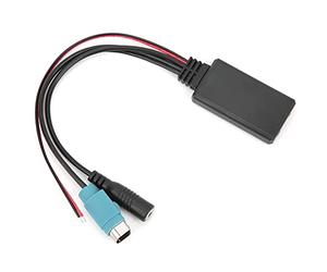 Câble AUX Bluetooth ABS, Adaptateur de Câble AUX Bluetooth 5.0 DC12V avec Microphone pour Alpine KCE-236B CDA-9852/E CDE-9887/R