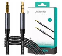 Câble audio stéréo AUX mini-jack 3,5 mm 1,2 m noir