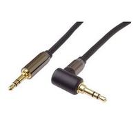 Câble AUX - PREMIUMCORD - kjqmm5-90 - 5 m - Mâle/Mâle - Flexible Noir