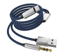 Câble auxiliaire 1,2 m USB C adaptateur jack 3,5 mm pour iPhone 17 16 15 Pro Max pour Apple compatible avec Samsung S26 Audio Casque de voiture Type C Câble de charge Mâle Stéréo Répartiteur