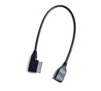Câble auxiliaire Audio, câble Audio Adaptateur de câble USB, Interface Musicale Entrée multimédia Entrée multimédia AMI MMI AUX MP3 Compatible avec A3 S4 S5 S6 A8 ， OEM 4F0051510G