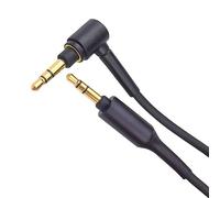 Câble auxiliaire audio WH-1000X de rechange pour casque sans fil compatible avec Sony MDR-XB950BT MDR-1000X WH-1000XM2 WH-1000xm3 WH-CH700N MDR-100ABN MDR-1A MDR-1ADAC MDR-XB950N1 Noir