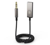 Câble auxiliaire Bluetooth INF compatible voiture/adaptateur Bluetooth auxiliaire compatible voiture_Gris