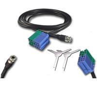 Câble Auxiliaire Jack Femelle 1,5 MT pour Fiat Bravo Depuis 2007 + Kit Démontage D'Autoradio Visteon Radio Visteon pour Entrée Audio Mp3 Smartphone