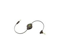 : Câble auxiliaire rétractable avec microphone pour autoradio