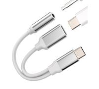 Câble auxiliaire USB C pour Apple iPhone 15 Pro Max Plus Adaptateur 3.5 Jack Casque Compatible avec Samsung pour iPad Pro Air Mini6 Type C Chargeur Écouteurs Répartiteur Type C Charge Rapide Port