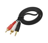 Câble AV 3,5 mm M vers Dual M 1,5 M | Cordon répartiteur audio-vidéo stéréo