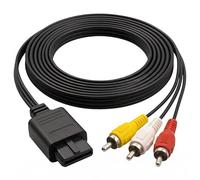 Câble AV Audio Vidéo Pour Nintendo N64 RCA Cable, Câble Vidéo Composite Avec Connecteurs RCA Tricolores De 1,8 Mètres, Cordon De Remplacement Pour Console Classique Et Système De Jeu Rétro