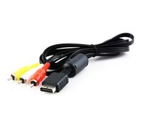 Câble AV - BULK - PS1/PS2/PS3 - Noir - Câble Vidéo - Cordon de raccordement