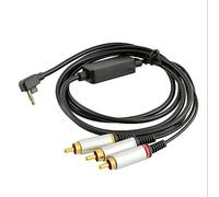 Câble AV de remplacement, câble composant HDTV compatible, Black | Câble composant de remplacement vidéo 3RCA pour 1, 5 m, cordon de données composite moniteur HDTV