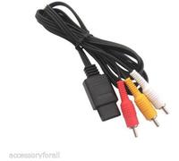 Câble AV - Nintendo - N64/GameCube/SFC - 6ft - Noir - Connectique Filaire