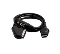 Câble AV péritel RVB Compatible avec PS3 - Câble de Remplacement Noir de 1,8 m 6 Pieds avec connecteur AV for entrée TV péritel Standard